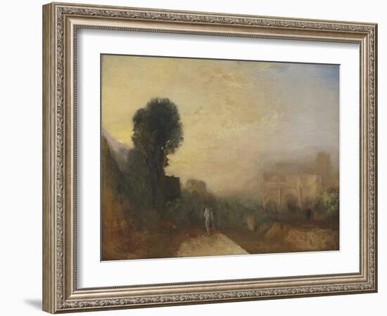 The Arch of Constantine, Rome-J. M. W. Turner-Framed Giclee Print