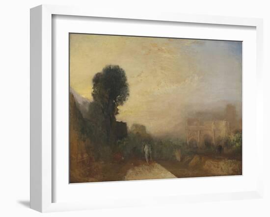 The Arch of Constantine, Rome-J. M. W. Turner-Framed Giclee Print