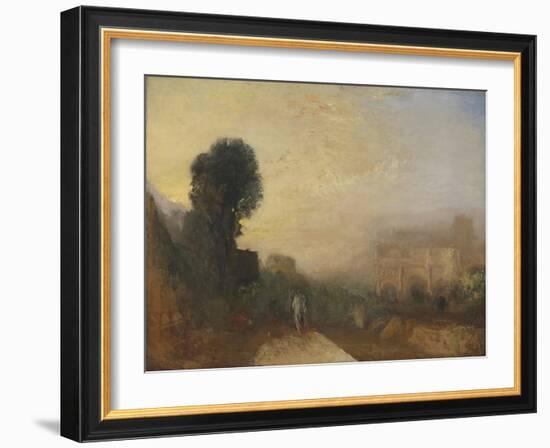 The Arch of Constantine, Rome-J. M. W. Turner-Framed Giclee Print