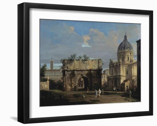 The Arch of Septimus Severus in Rome-Canaletto-Framed Giclee Print