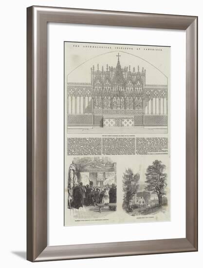 The Archaeological Institute, at Cambridge-null-Framed Giclee Print