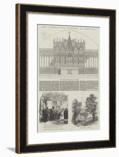 The Archaeological Institute, at Cambridge-null-Framed Giclee Print