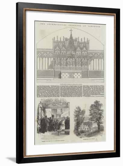The Archaeological Institute, at Cambridge-null-Framed Giclee Print