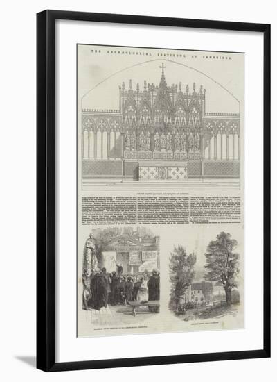 The Archaeological Institute, at Cambridge-null-Framed Giclee Print