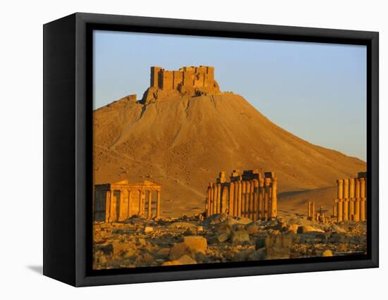 The Archaeological Site and Arab Castle, Palmyra, Unesco World Heritage Site, Syria, Middle East-Sylvain Grandadam-Framed Premier Image Canvas