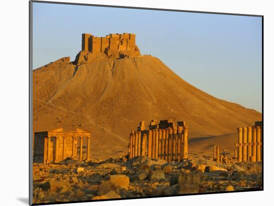 The Archaeological Site and Arab Castle, Palmyra, Unesco World Heritage Site, Syria, Middle East-Sylvain Grandadam-Mounted Photographic Print