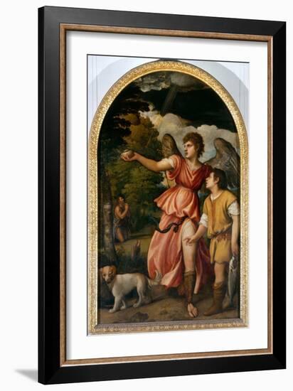 The Archangel and Tobias-Titian (Tiziano Vecelli)-Framed Giclee Print