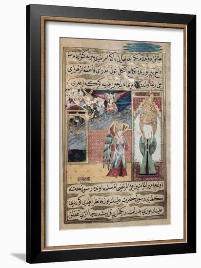 The Archangel Gabriel Inspiring Mohammed in the Mosque of Medina-null-Framed Giclee Print