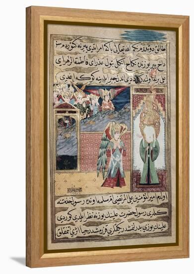 The Archangel Gabriel Inspiring Mohammed in the Mosque of Medina-null-Framed Premier Image Canvas