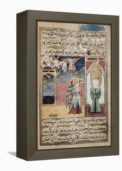 The Archangel Gabriel Inspiring Mohammed in the Mosque of Medina-null-Framed Premier Image Canvas