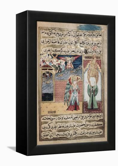 The Archangel Gabriel Inspiring Mohammed in the Mosque of Medina-null-Framed Premier Image Canvas