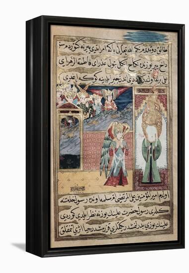 The Archangel Gabriel Inspiring Mohammed in the Mosque of Medina-null-Framed Premier Image Canvas