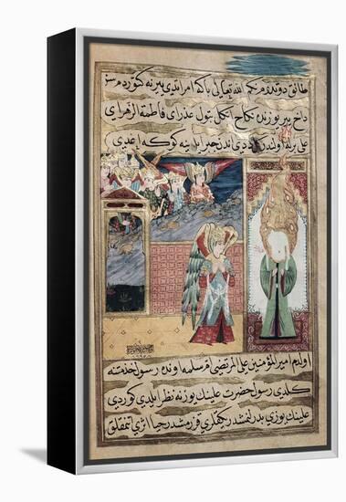 The Archangel Gabriel Inspiring Mohammed in the Mosque of Medina-null-Framed Premier Image Canvas