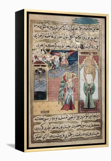 The Archangel Gabriel Inspiring Mohammed in the Mosque of Medina-null-Framed Premier Image Canvas