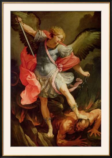 the archangel michael defeating
