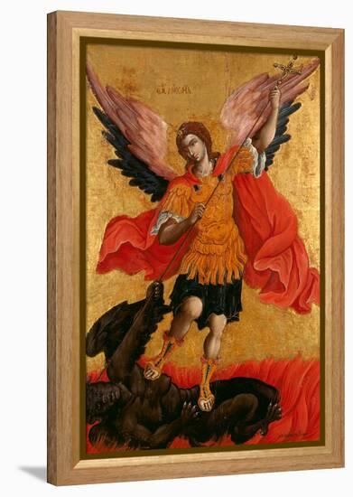 The Archangel Michael, Second Half of the 17th C-Theodore Poulakis-Framed Premier Image Canvas