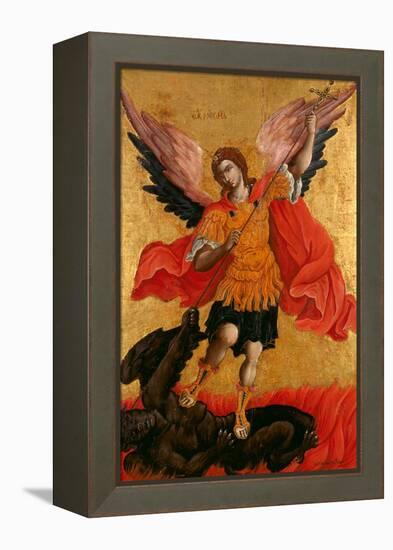 The Archangel Michael, Second Half of the 17th C-Theodore Poulakis-Framed Premier Image Canvas