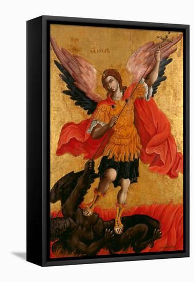 The Archangel Michael, Second Half of the 17th C-Theodore Poulakis-Framed Premier Image Canvas