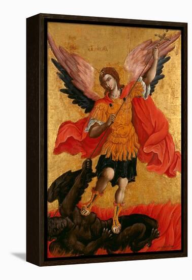 The Archangel Michael, Second Half of the 17th C-Theodore Poulakis-Framed Premier Image Canvas