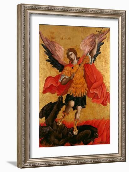 The Archangel Michael, Second Half of the 17th C-Theodore Poulakis-Framed Giclee Print