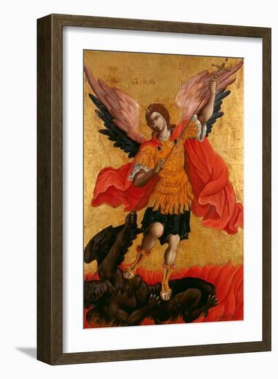 The Archangel Michael, Second Half of the 17th C-Theodore Poulakis-Framed Giclee Print