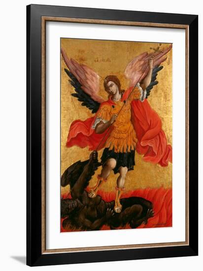 The Archangel Michael, Second Half of the 17th C-Theodore Poulakis-Framed Giclee Print