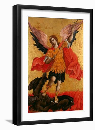 The Archangel Michael, Second Half of the 17th C-Theodore Poulakis-Framed Giclee Print