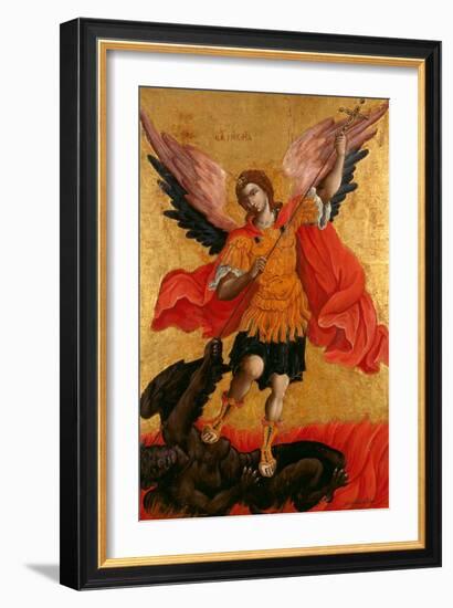 The Archangel Michael, Second Half of the 17th C-Theodore Poulakis-Framed Giclee Print