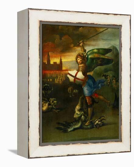 The Archangel Michael Slaying the Dragon-Raphael-Framed Premier Image Canvas