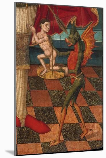 The Archangel Michael Weighing the Souls of the Dead (Detail)-Juan de la Abadía the Elder-Mounted Giclee Print