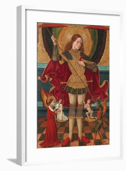 The Archangel Michael Weighing the Souls of the Dead-Juan de la Abadía the Elder-Framed Giclee Print