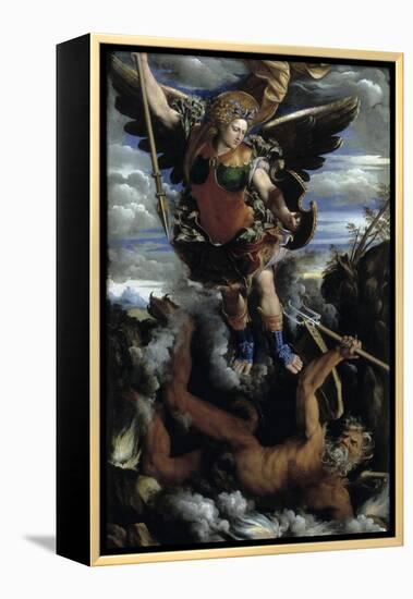 The Archangel Michael-Dosso Dossi-Framed Premier Image Canvas