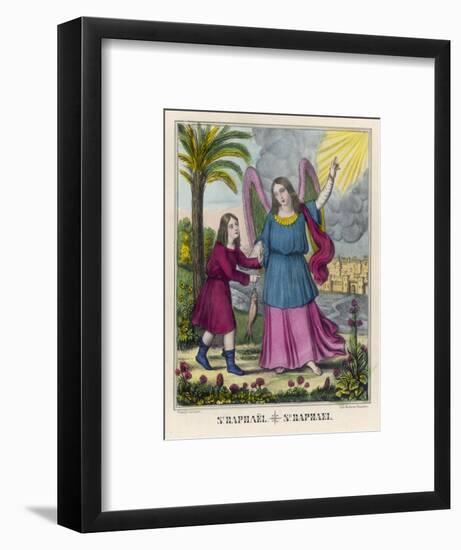 The Archangel Raphael Advises Tobias to Catch a Fish-Chiesa-Framed Art Print