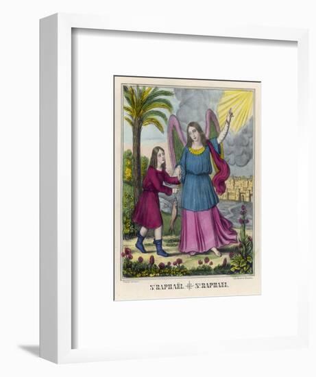 The Archangel Raphael Advises Tobias to Catch a Fish-Chiesa-Framed Art Print