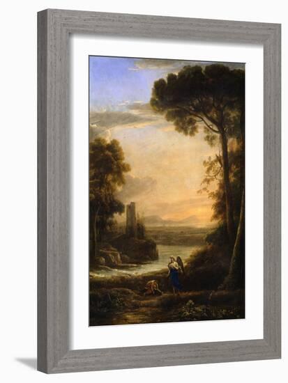 The Archangel Raphael and Tobias, 1639-1640-Claude Lorraine-Framed Giclee Print
