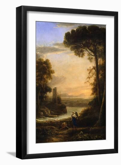 The Archangel Raphael and Tobias, 1639-1640-Claude Lorraine-Framed Giclee Print