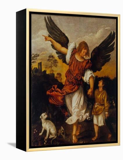 The Archangel Raphael and Tobias-Titian (Tiziano Vecelli)-Framed Premier Image Canvas