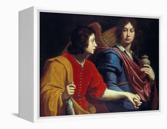 The Archangel Raphael with Tobias, 1740s-Lorenzo Lippi-Framed Premier Image Canvas