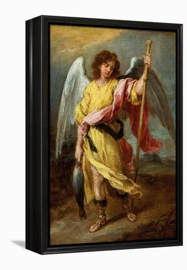 The Archangel Raphael-Bartolome Esteban Murillo-Framed Premier Image Canvas