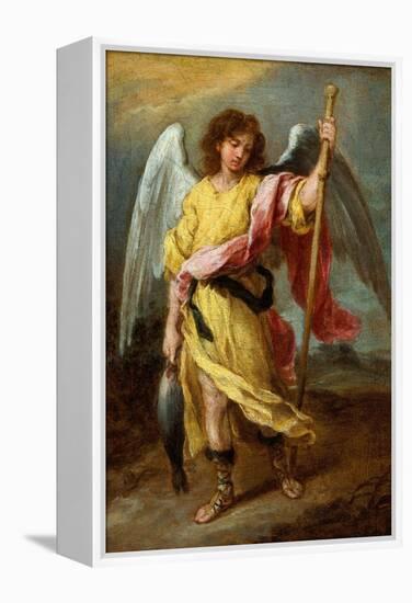 The Archangel Raphael-Bartolome Esteban Murillo-Framed Premier Image Canvas