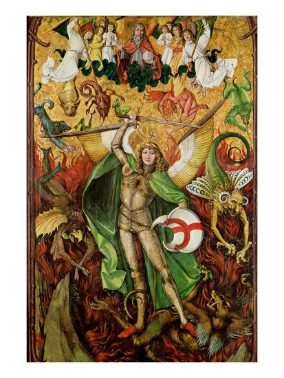 The Archangel Saint Michael In Combat With Lucifer C 1490 1505