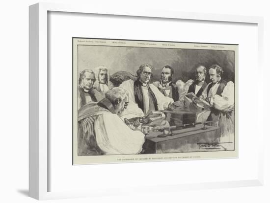 The Archbishop of Canterbury Delivering Judgment on the Bishop of Lincoln-Thomas Walter Wilson-Framed Giclee Print