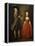 The Archbold Children: a Group Portrait of a Little Boy, Full Length Wearing a Beige Coat, Dark…-Philippe Mercier-Framed Premier Image Canvas