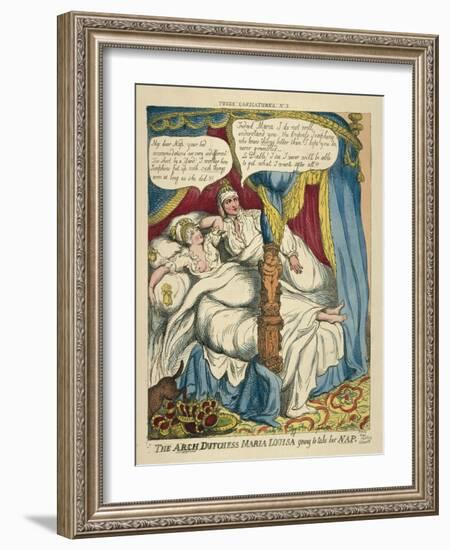 The Archduchess Maria Louisa Going to Take Her Nap, 1810-Thomas Rowlandson-Framed Giclee Print