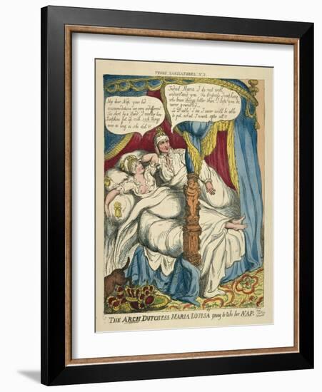 The Archduchess Maria Louisa Going to Take Her Nap, 1810-Thomas Rowlandson-Framed Giclee Print