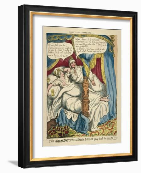 The Archduchess Maria Louisa Going to Take Her Nap, 1810-Thomas Rowlandson-Framed Giclee Print