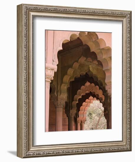 The Arches of Diwan-I-Aam, Red Fort, Old Delhi, India, Asia-Martin Child-Framed Photographic Print