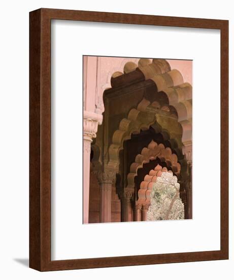 The Arches of Diwan-I-Aam, Red Fort, Old Delhi, India, Asia-Martin Child-Framed Photographic Print