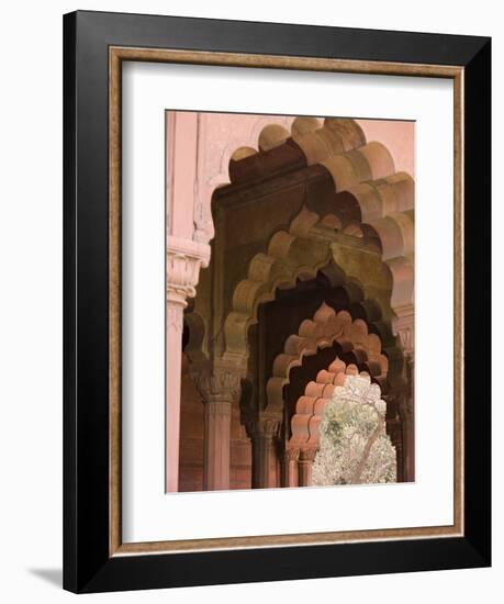 The Arches of Diwan-I-Aam, Red Fort, Old Delhi, India, Asia-Martin Child-Framed Photographic Print