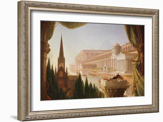 The Architect's Dream, Painting by Thomas Cole-Thomas Cole-Framed Giclee Print